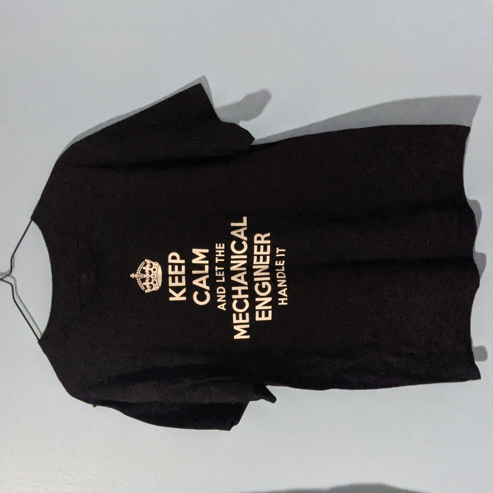 Men's "Keep Calm and Let the Mechanical Engineer Handle It" tee